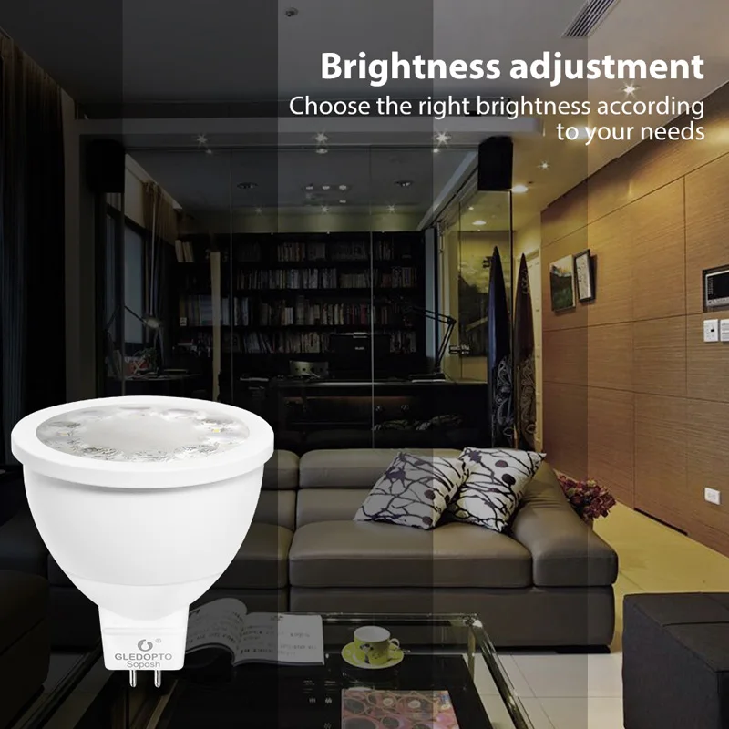 Decorative DC12V MR16 Spotlight RGB+CCT 2700-6500K Compatible For ZigBee Useful