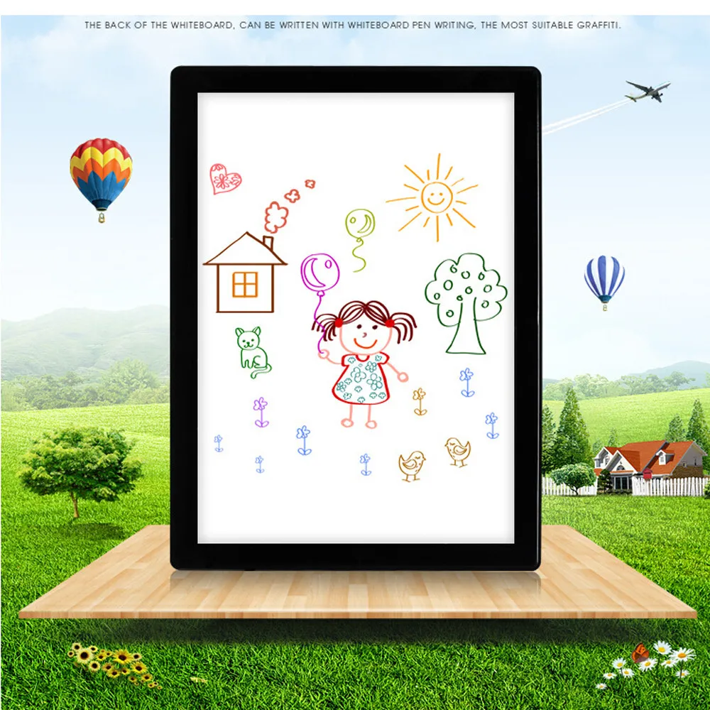Детская доска для рисования 14 дюймов детская живопись освещенные ноутбуки планшет ABS доска для письма T815