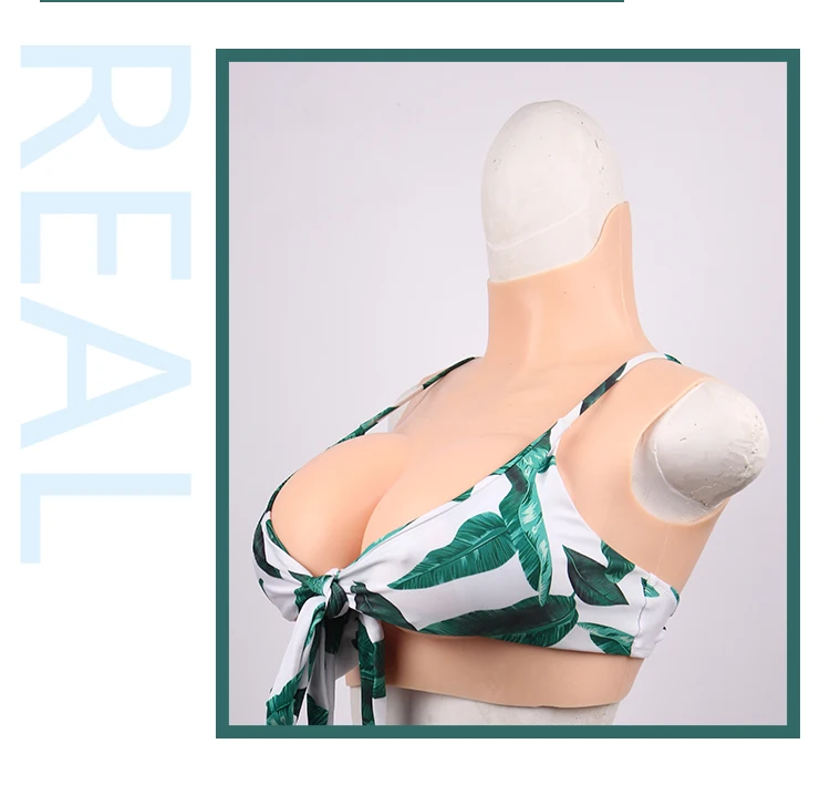Eyung Breast Form Silicone Fake Breast Boobs Tit Realistic Silicone Breast Plate Chest for Crossdresser Sissy Transvestite Cosplay (8)