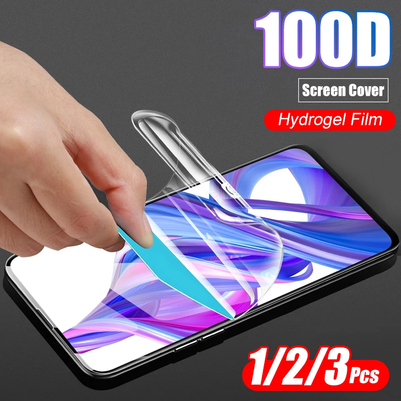 1 3 шт. 100D Гидрогелевая пленка с изогнутыми краями для Huawei Honor 9X 20 Pro 8X 8 9 10 Lite 10i