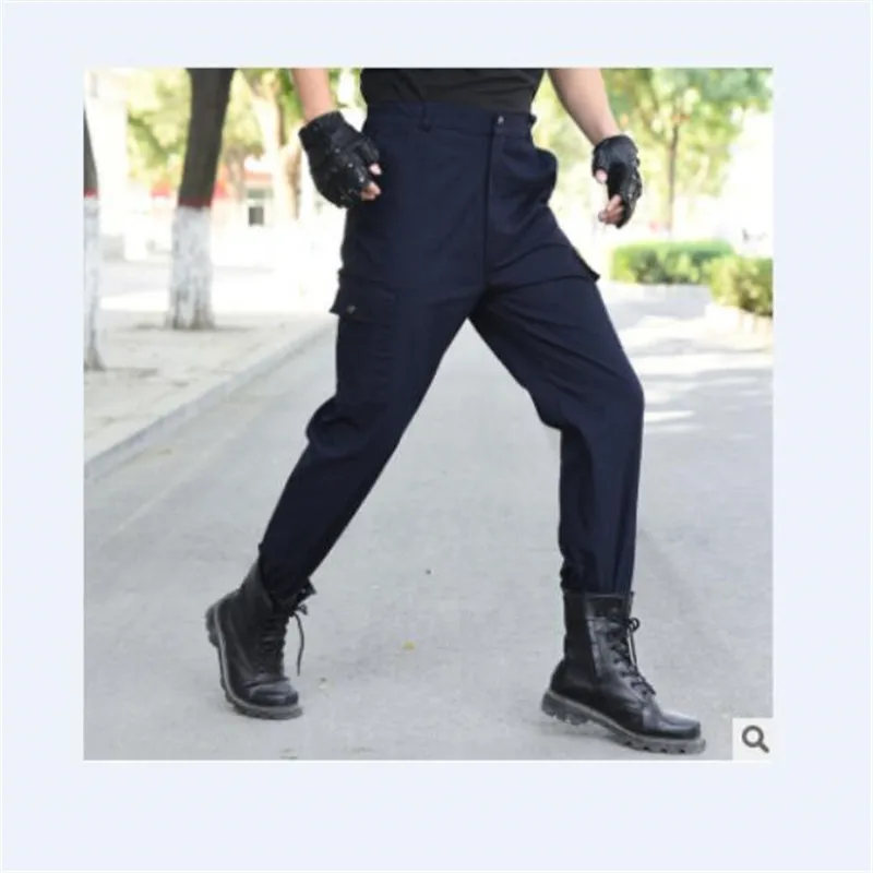 Мужские брюки карго легкие дышащие быстросохнущие летние мужские повседневные армейские военные брюки тактические водонепроницаемые размера плюс - Цвет: Синий