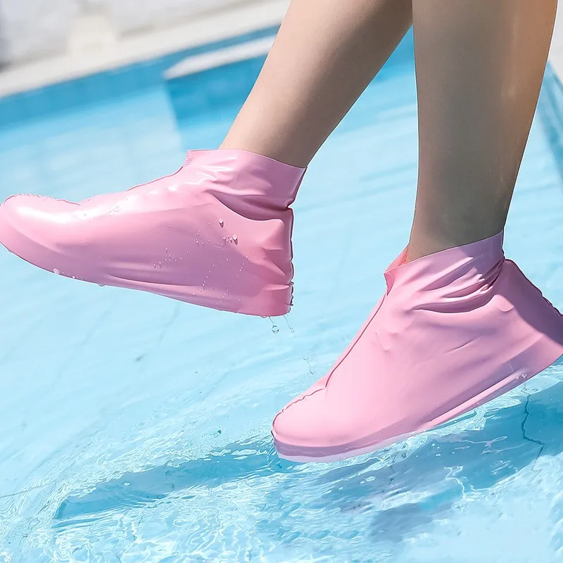 1 пара водонепроницаемых защитных чехлов для обуви и ботинок унисекс, непромокаемые чехлы для обуви с защитой от скольжения, силиконовые чехлы для обуви, аксессуары