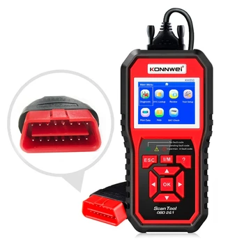 

OBD2 Automotive Scanner KW850 OBD II Full Function Car Code Reader Diagnostic Tool Check Engine Battery Voltage Update Free
