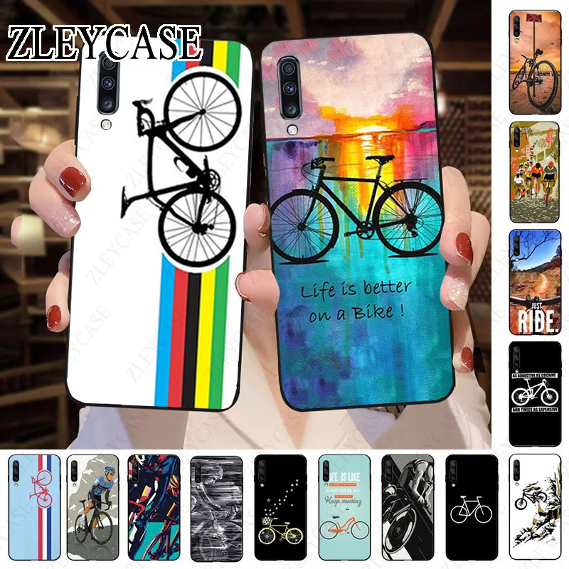 bike bicycle cycling art Phone Case For Samsung Galaxy A32 A50 A10 A20E A21S A30S A40 A51 A70 A30 A6 A71 A8 A12 A72 caseS Cover | Мобильные