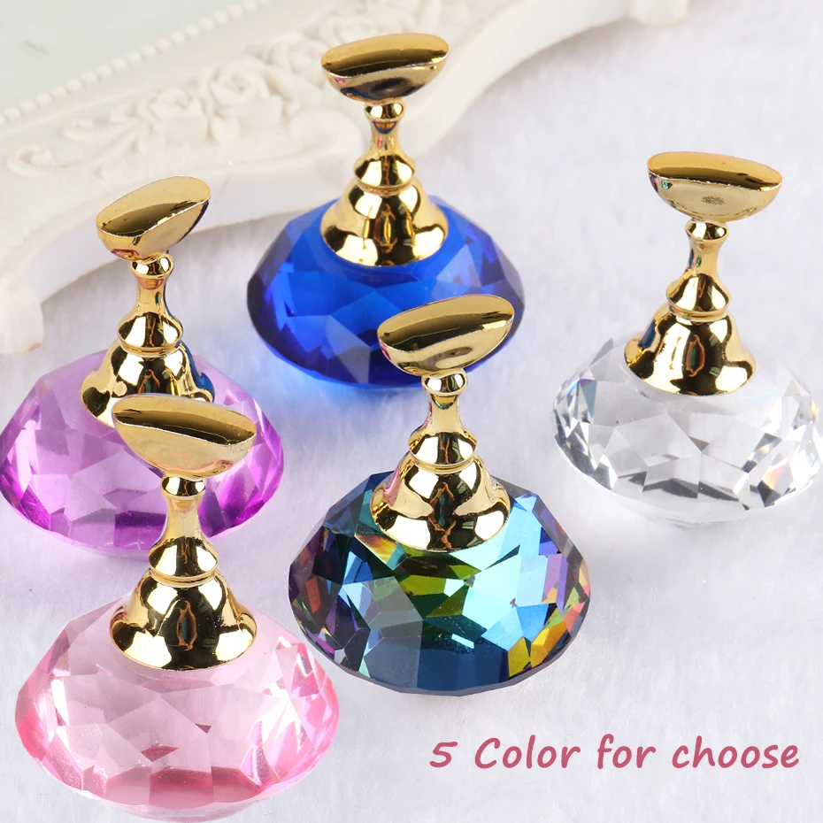 1PC Magnetic Nail Holder + 5 Tips Display Stand