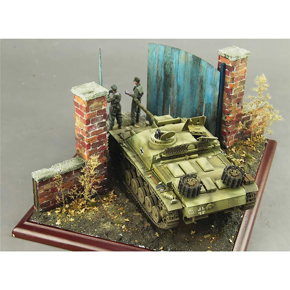 Cenário militar modelo de construção diy cenário