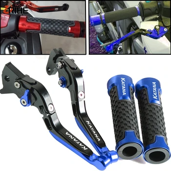 

Katana GSX 1100F Motorcycle Foldable Adjustable Brake Clutch Levers Handlebar Grip Set For SUZUKI KATANA GSX1100F 1991 1992 1993