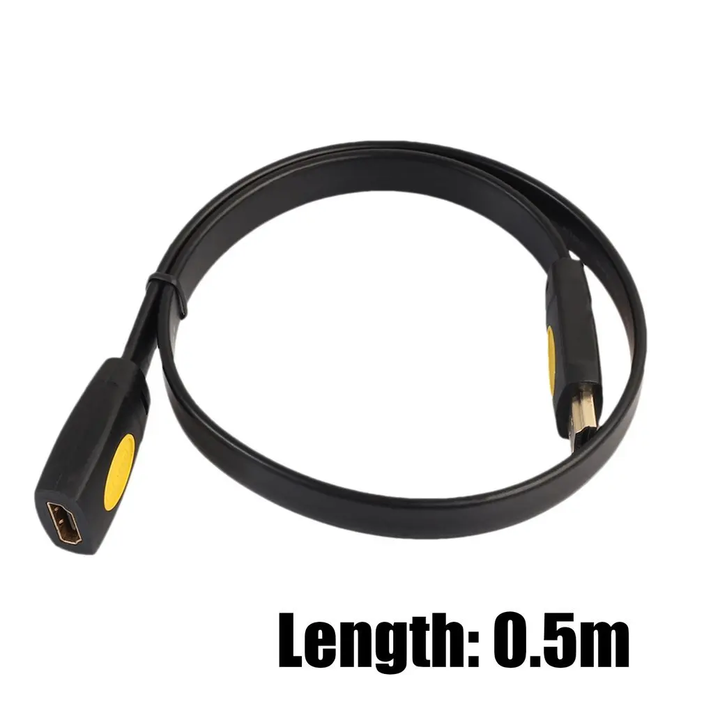 HDMI кабель-удлинитель для мужчин и женщин HDMI 4K 2,0 v Ultra HD HDMI расширенный кабель-адаптер плоский кабель для HD tv PC ноутбука