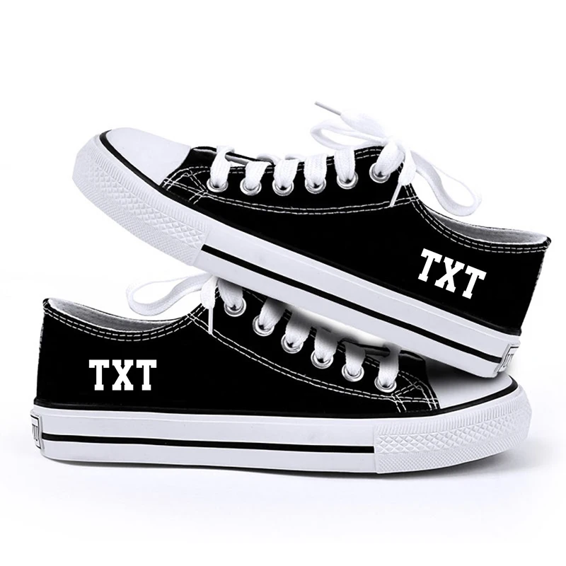 

2019 New KPOP TXT Same Paragraph Spring, Summer, Autumn And Winter Male And Female Low Cut Canvas Shoes Dropshipping