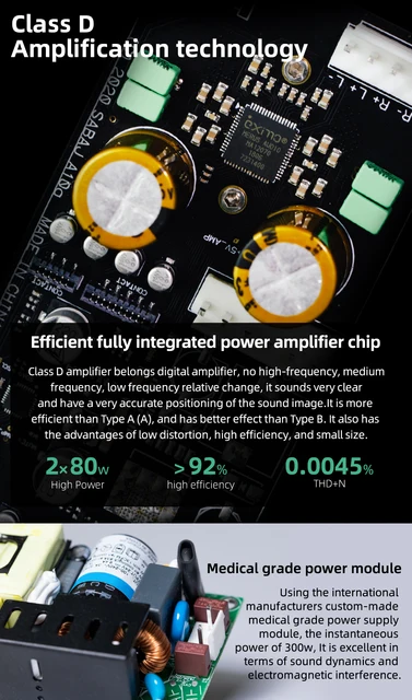 Sabaj A10a副映像のリアルタイムデパワーアンプMA12070高音低音