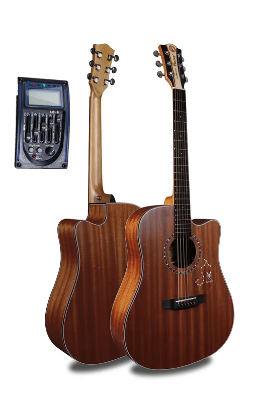 Finlay High End 41 &quotCutaway электрическая акустическая гитара с звукоснимателем полный