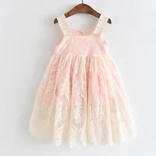 Платья для девочек; детская одежда; милые кружевные платья принцессы для девочек; костюм для детей 3-7 лет