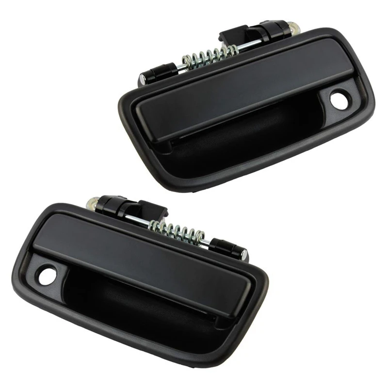 Наружная наружная дверная ручка черная пара левая и правая для Toyota Tacoma 1995-2004 69210-35020