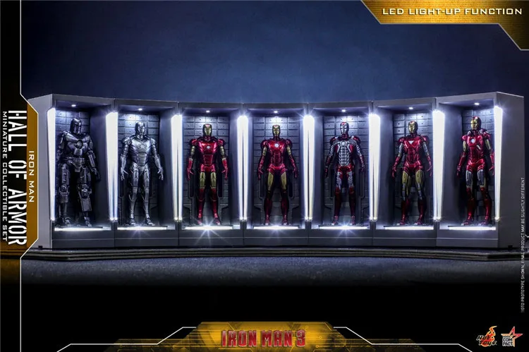 Hottoys MMSC005-11 1/12 MMSC005 MK1 MMSC006 MK2 MMSC007 MK3/MMSC008 MK4/MMSC009 MK5/MMSC010 MK6/MMSC011 MK7 Железный человек с коробкой