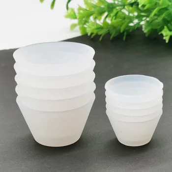 

5PCS Reusable Silicone Mold Mixing Cups Liquid Epoxy Resin Handmade DIY Jewelry Making Tools