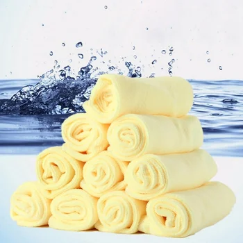 

10x Water Absorbent Microfiber Towel Car Cleaning Cloths Polishing Wash Towels Cleaner Washer Dust Tools Auto Supplies 30*30cm