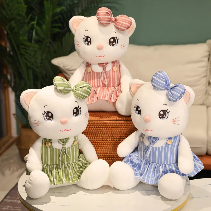 Милая кукла котенок для девочек 25/35/45 см Мягкая кошка плюшевая игрушка Детская