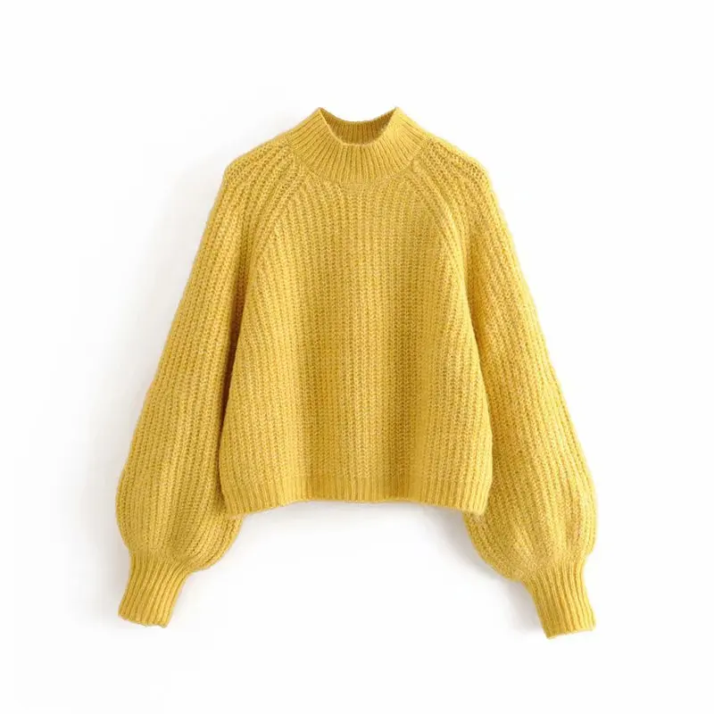 Милые свитера ZA Twist с узором для женщин Осень Зима Мода базовый пуловер женские джемперы с длинным рукавом Pull Femme Повседневное трикотажное