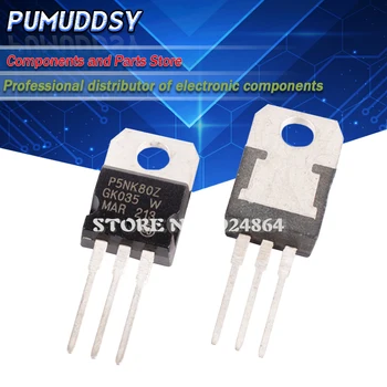 

5PCS STP5NK80Z P5NK80Z TO-220 package N-channel authentic IC