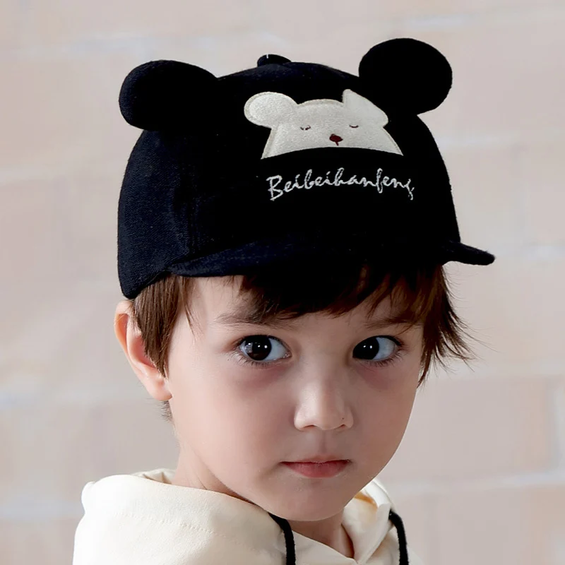 Lovely Toddler Kids Baby Girl Boy Hats Cartoon Letter Embroidery Pattern Visor Baseball Cap Hat