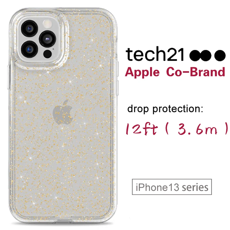 Чехол Tech21 для iPhone 13 Pro Max Air Armor прозрачный жесткий противоударный Роскошный