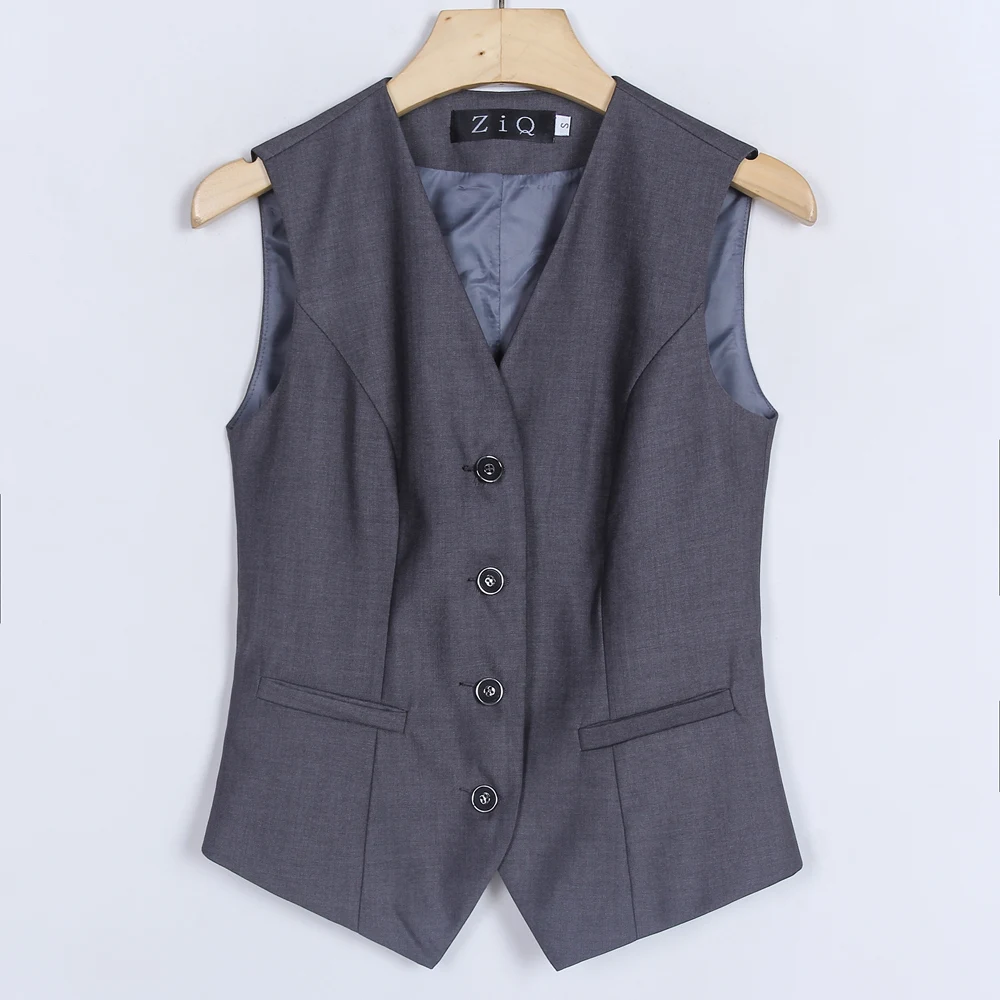 

Autumn new women's professional wear formal bank employees wear serge wool women's vest vest