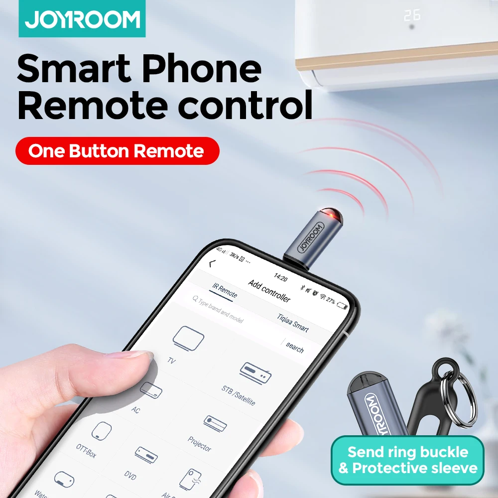 IR uniwersalny pilot do telewizora Box klimatyzator App sterowanie urządzenia na podczerwień Mini Adapter do iphone'a Micro USB type-c