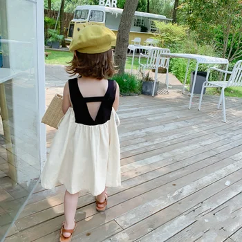 

Mihkalev Kids Clothes GIrls Backless Dress 2020 Summer Kids Girls Off Shoulder Tutu Dress For Party Children Clothing