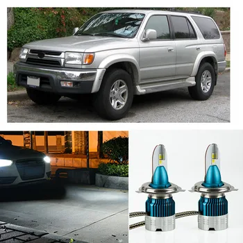 

2PCS H4 9004 HB2 Headlight High Power 50W 8000LM High Low LED Hi Lo Beam Bulbs For Toyota 4Runner 1996-2002 Car Light White