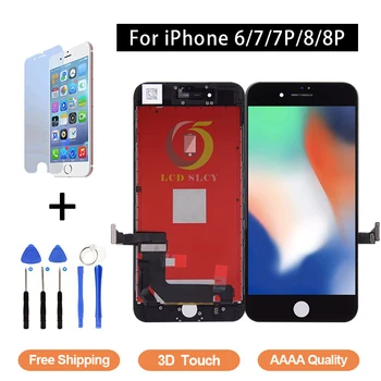 

Perfect Repair AAA Quality For iPhone 6 6S 7 8 Plus LCD Assembly Replacement Pantalla Screen 3D Touch LCD Display No Dead Pixel