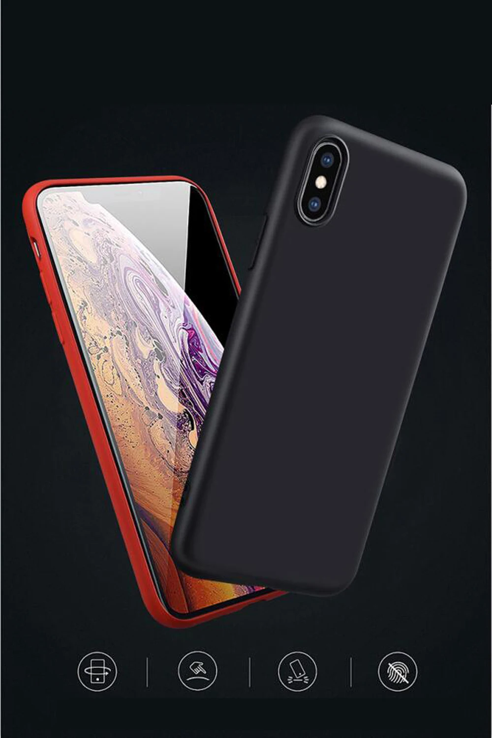 Силиконовый чехол для iPhone XR X XS Max чехол для Apple iPhone 7 8 Plus 6 6S чехол s для iPhone 11 Pro Max чехол официальная коробка