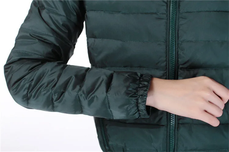Bu ma shi пуховик Женская мода Slim Fit Тонкий жемчужный воротник Топы женские короткое пальто 【]