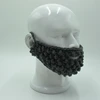 Handmade Knitted Funny Fake Beard Man Face-warmer Cap High Quality Winter Beanie Hat For Christmas Halloween Costume Party 1