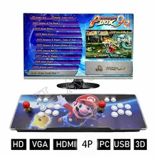 Pandora's Box 9D 2500 аркадная игровая консоль для ТВ ПК PS3 монитор Поддержка 3 p, 4p игра с паузой Pandora видео аркадная машина