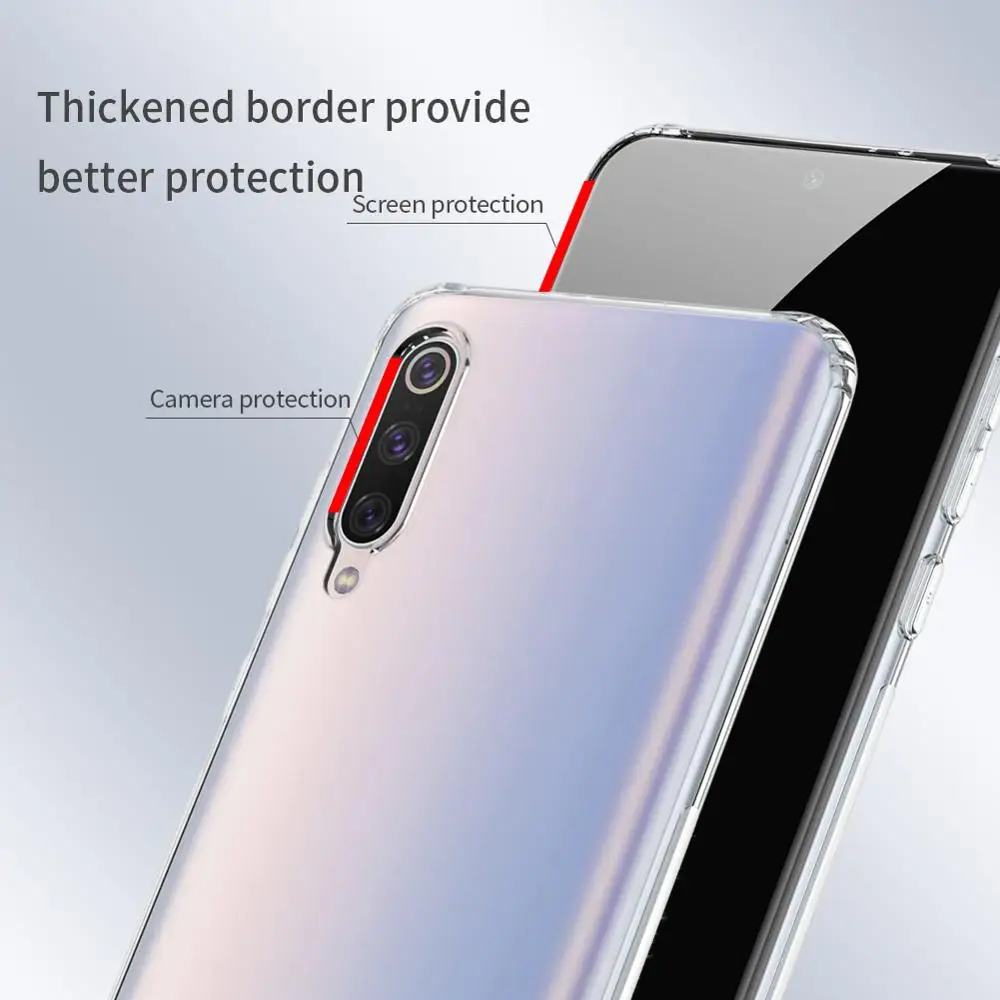 Чехол для Xiaomi Mi 9 Pro 5G NILLKIN натуральный ТПУ, прозрачный мягкий чехол на заднюю панель для Xiaomi Mi 9 Pro 5G Global