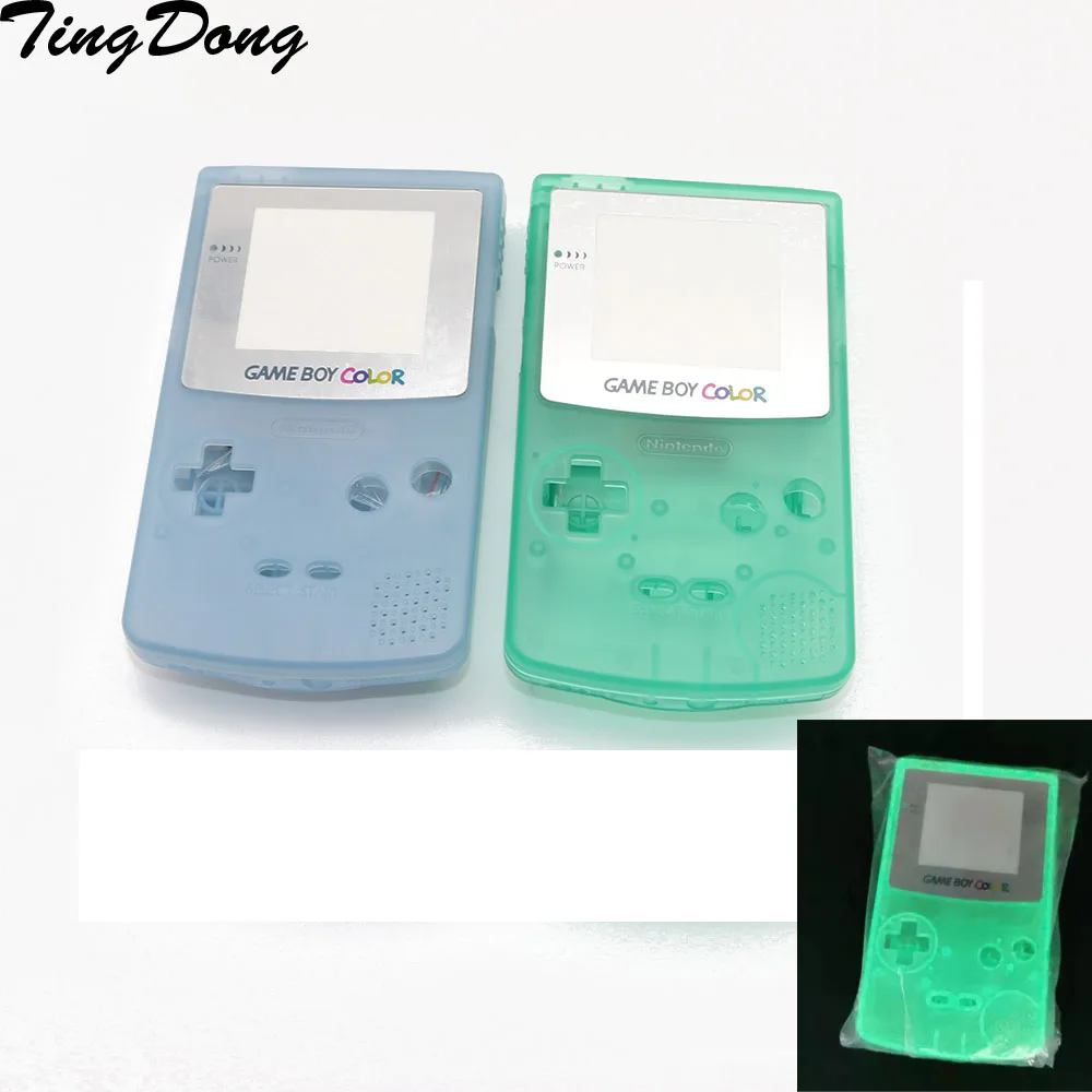 

6 шт. светящийся зеленый синий корпус для GameBoy цвет для GBC ночной подсветки Корпус чехол