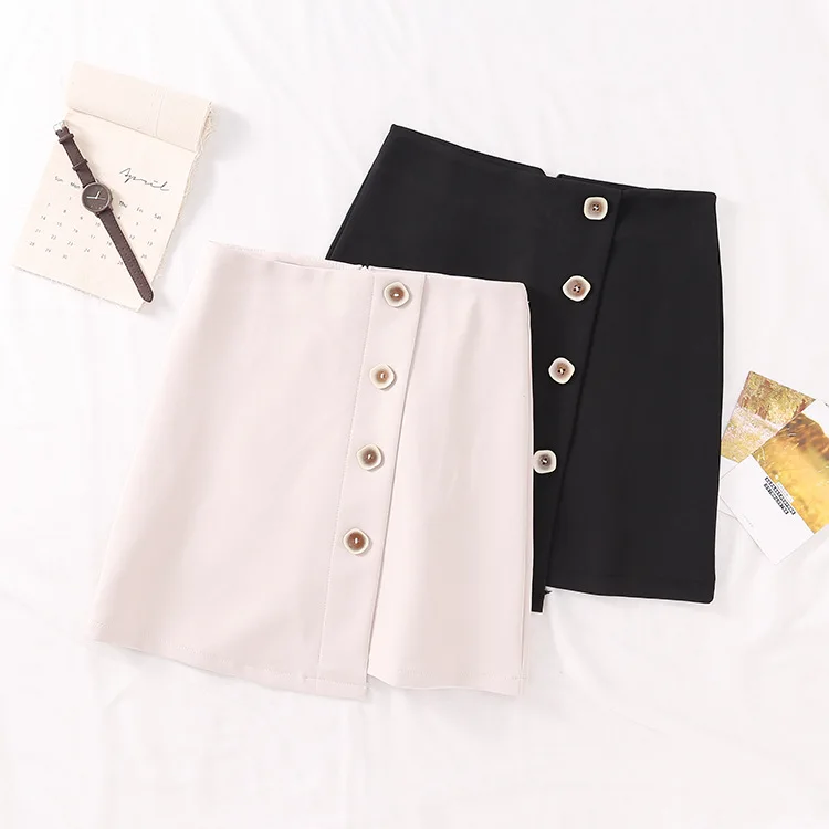 

2019 Spring Korean-style Elegant Versatile Girl'S Half-length Short Skirt Ultra-Stylish New Style Casual Western Style 6.4