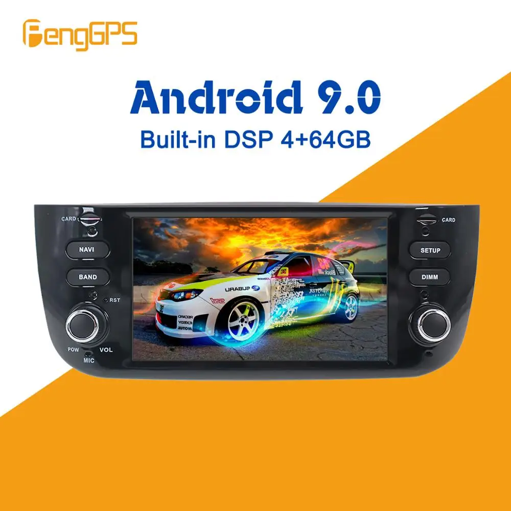 Android 9,0 PX5 4+ 64 ГБ Автомобильный dvd-плеер встроенный DSP Автомобильный мультимедийный радио для Fiat Punto 2009- Linea 2012- gps Nav