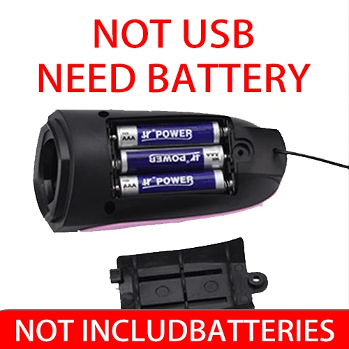 Not USB-NEED BATTERY Велосипедный светильник, велосипедный светильник s с громким велосипедным Рогом, перезаряжаемый водонепроницаемый велосипедный светильник, светодиодный светильник - Цвет: Not USB-NEED BATTERY