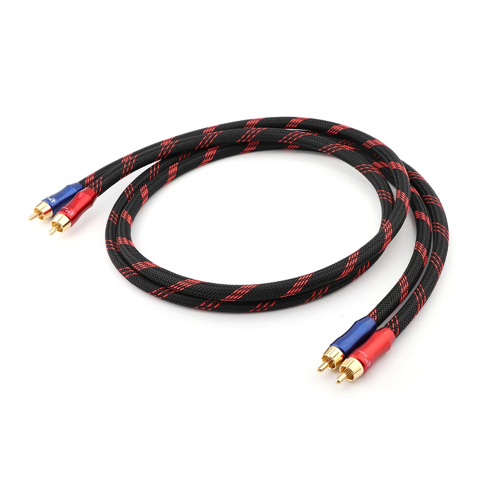 Медный кабель YTER X418 OCC RCA высокопроизводительный Премиум Hi Fi аудио для соединения