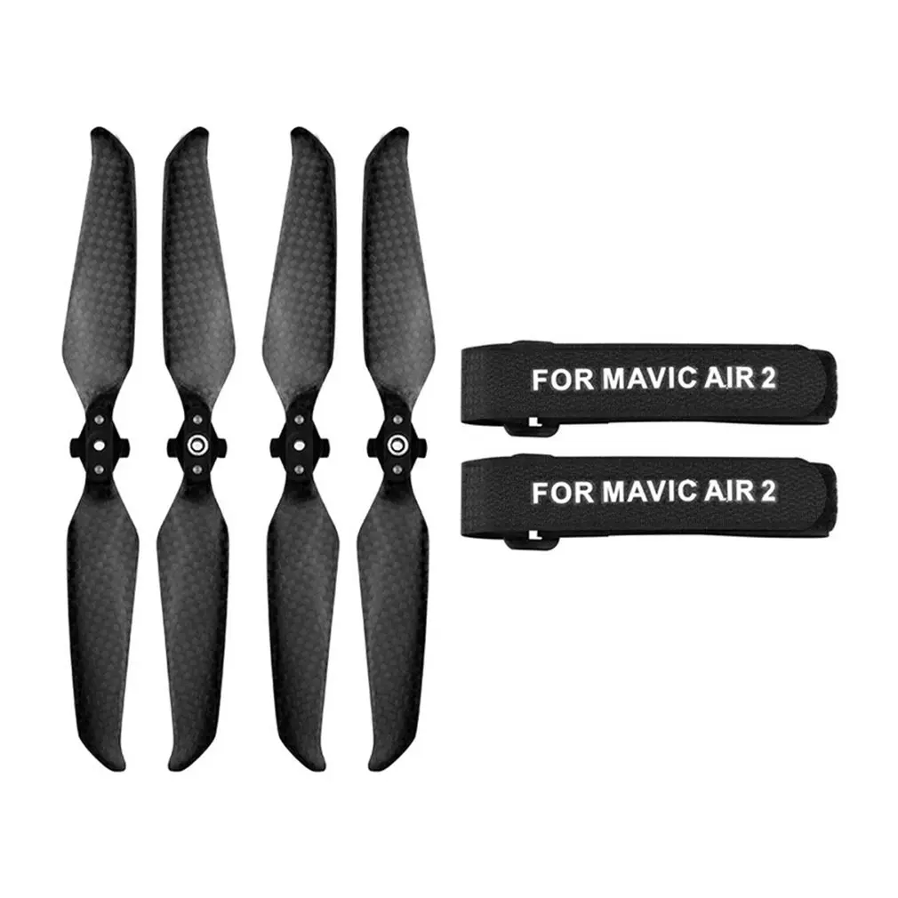 

2 Pairs Of Carbon Fiber Paddle + Bundled Paddle Tie EWB7556+EWB7498_1 Carbon Fiber Paddle Noise-Reducing Silent Propeller