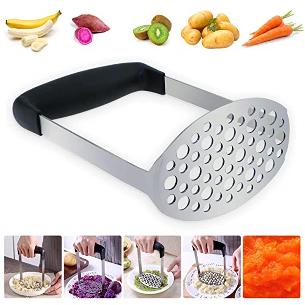 

Pressed Potato Masher Puree Juice Maker Potato Pusher Smooth Mashed Potatoes Crusher Fruit Tools