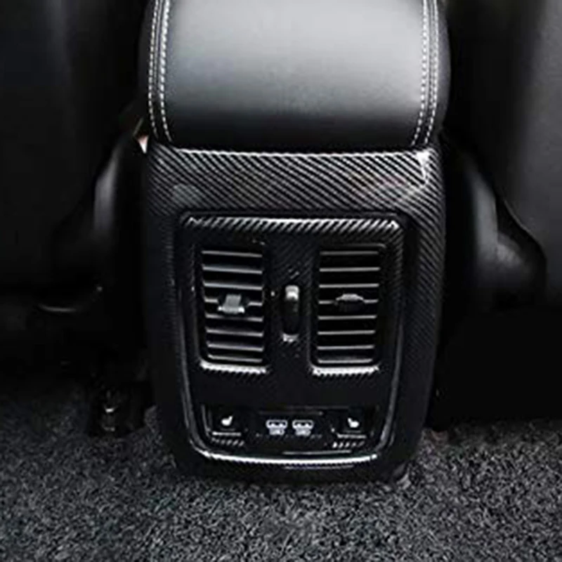 Автомобильный подлокотник коробка заднего кондиционера AC вентиляционное отверстие молдинг крышка комплект Накладка для Jeep Grand Cherokee