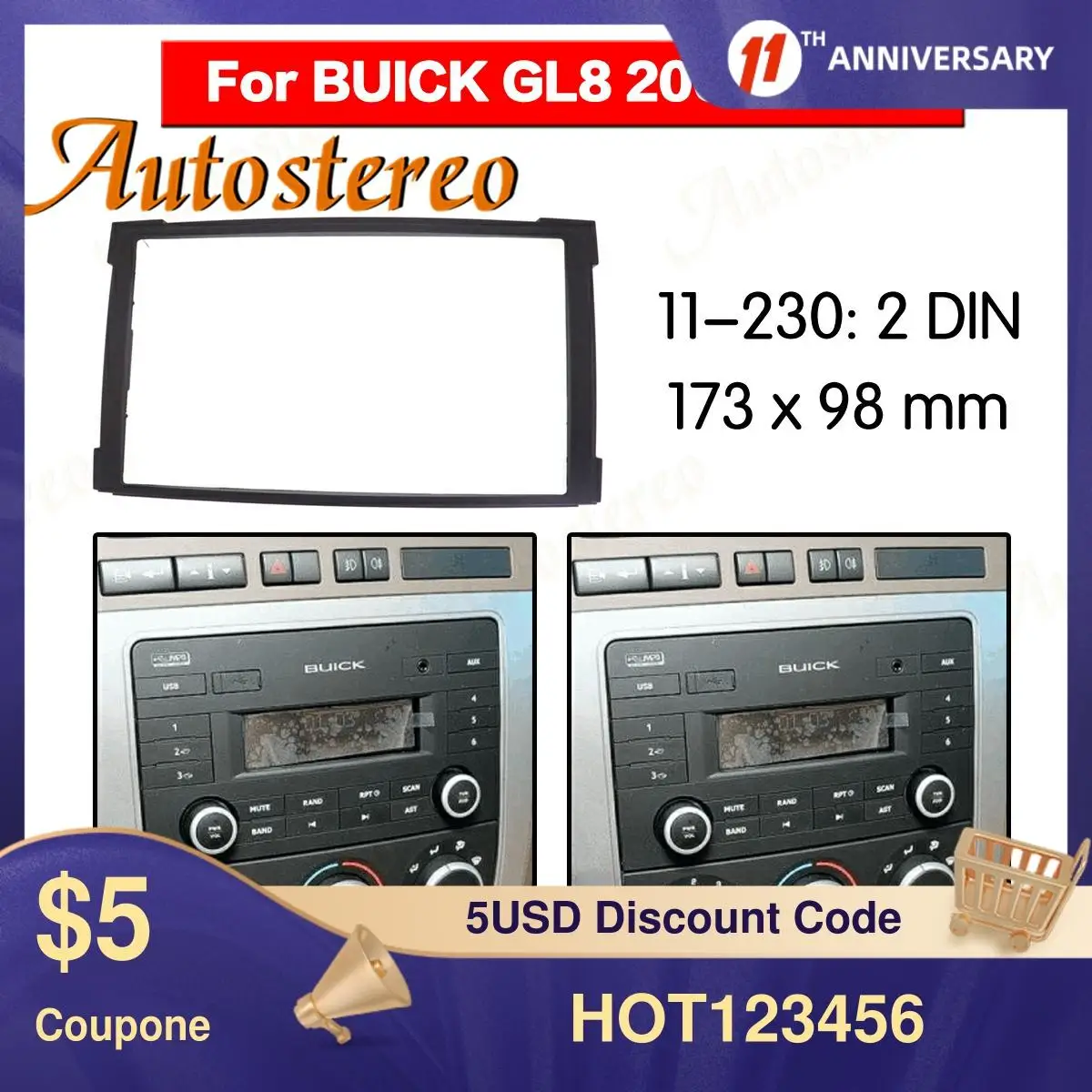

Рамка Верхняя панель радио Fascia ДЛЯ BUick GL8 2005-2010 стерео Fascia Dash CD установочный комплект рамы