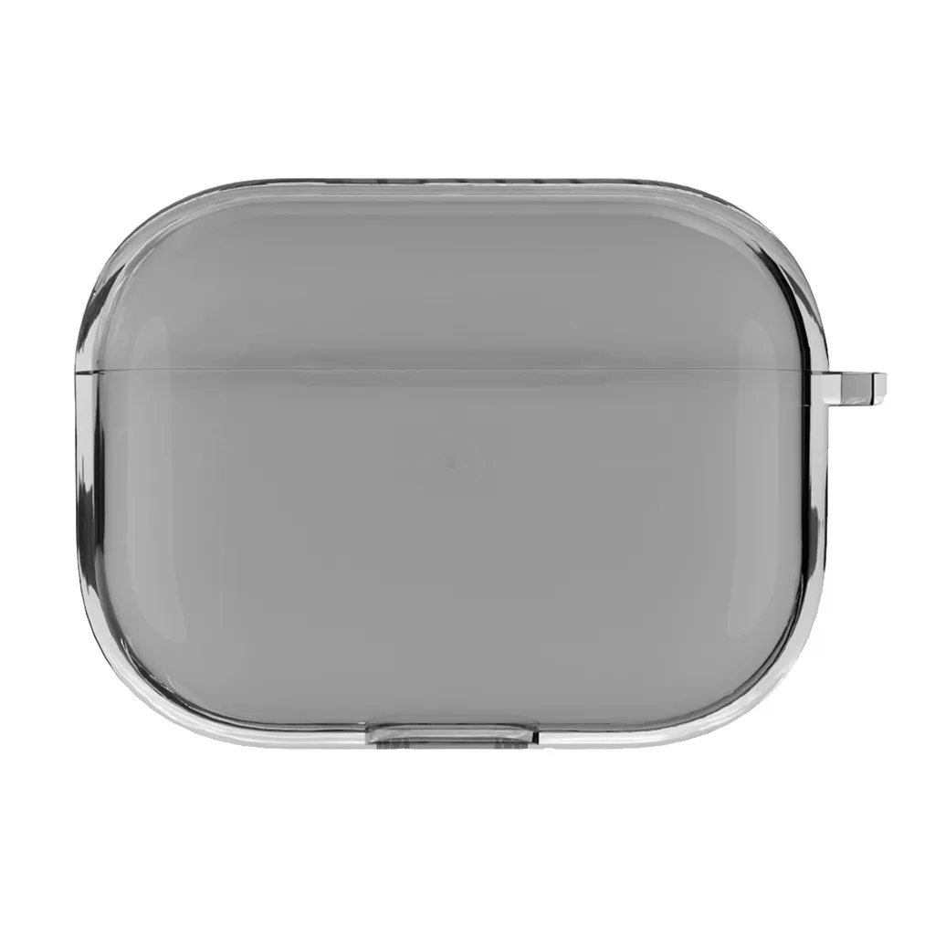 BK Ouhaobin чехол для наушников для AirPods Pro, прозрачный ТПУ чехол, беспроводная Bluetooth гарнитура, чехол для зарядки для AirPods, защитный чехол - Цвет: BK
