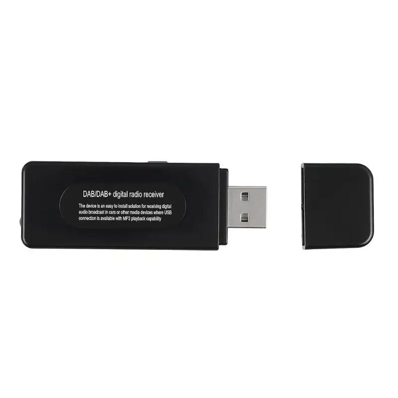 Портативный автомобильный DAB/DAB+ Цифровая литиевая батарея адаптер USB RDS fm-радио приемник с антенной подходит для всех моделей на рынке