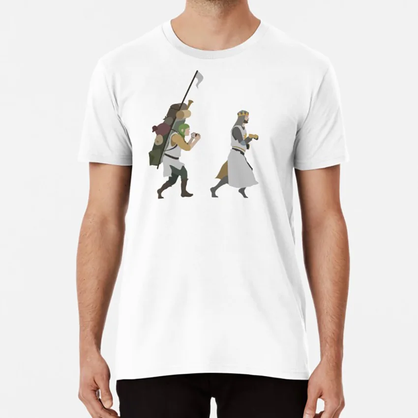 

King Arthur T shirt king arthur monty python holy grail quest horse terry gilliam coconuts