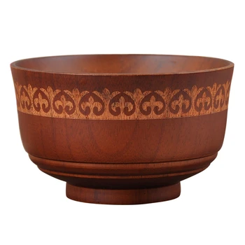 

Wooden Salad Bowl Milk Tea Bowl, Salad, Noodle, Fruits and Cereal Wooden Bowl Tableware