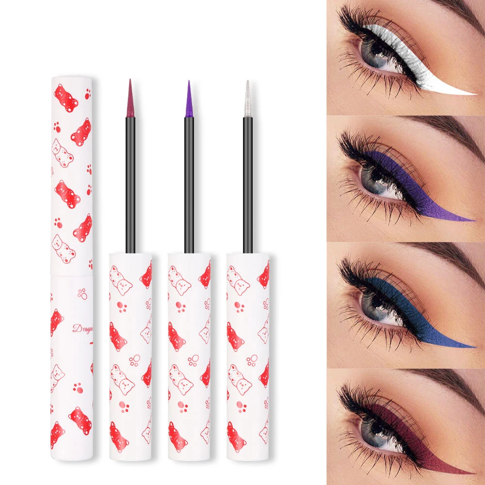 

9 Colors Matte Liquid Eyeliner Pencil Waterproof Long Lasting Liquid Eyeliner Black White Blue Colored Eyeliners Makeup Tools