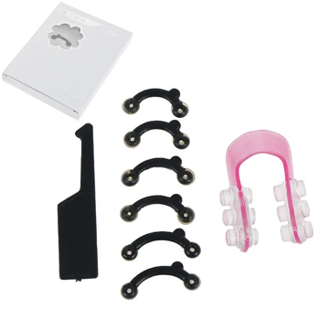 

6Pcs/Set Nose Up Lifting Shaping Clip Clipper Shaper Bridge Straightening 3 Size Beauty Nose Clip Corrector Massage Tool No Pain